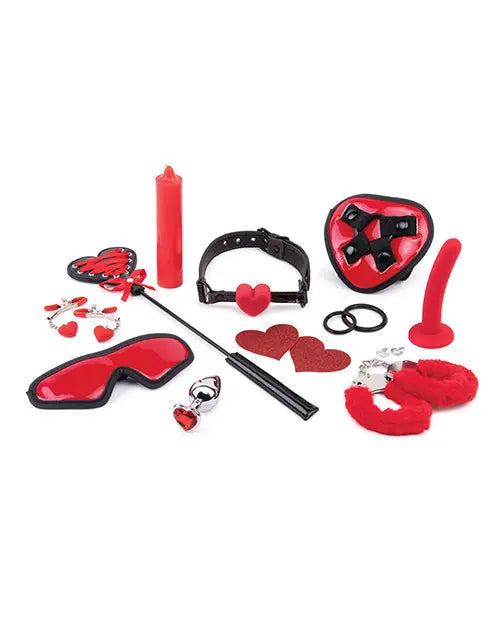 WhipSmart Heartbreaker 10 pc Set - Black/Red Xgen