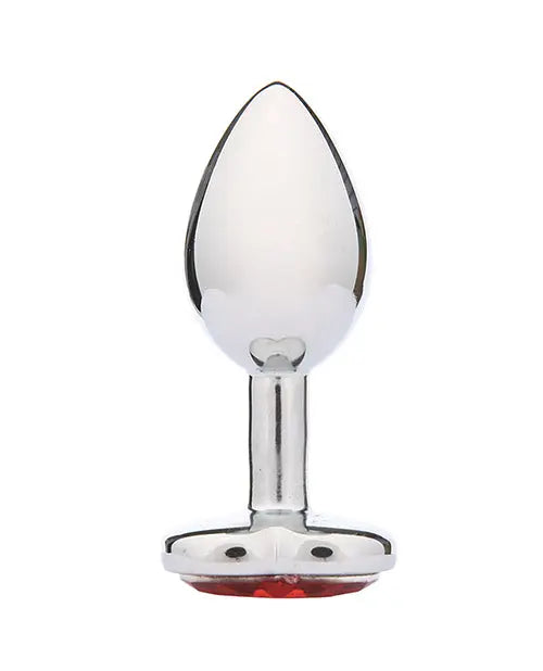 WhipSmart Heartbreaker 2.5" Heart Crystal Butt Plug - Red Xgen