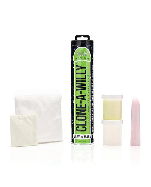 Clone-A-Willy Kit Vibrating Dildo | Glow in the Dark Realistic Dildo | Green Big Dildo | Large Dildo Empire Labs