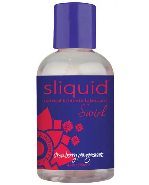 Sliquid Naturals Swirl Lubricant - 4.2 oz Strawberry Pomegranate Sliquid LLC