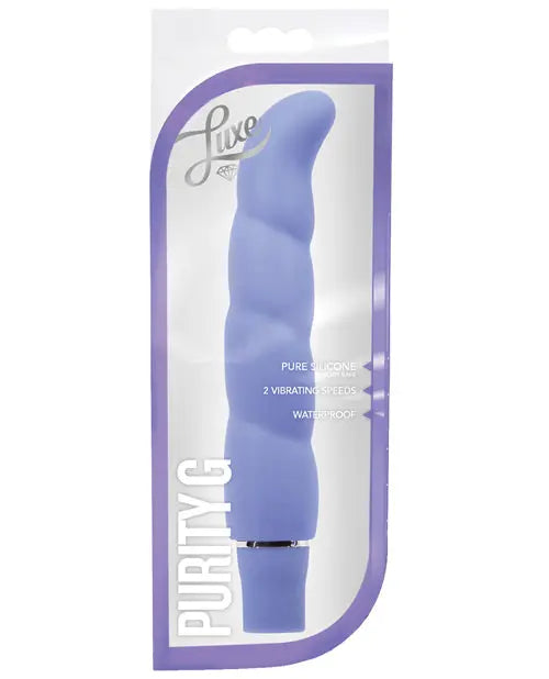 Blush Luxe Purity G Silicone Vibrator - Periwinkle Blush Novelties