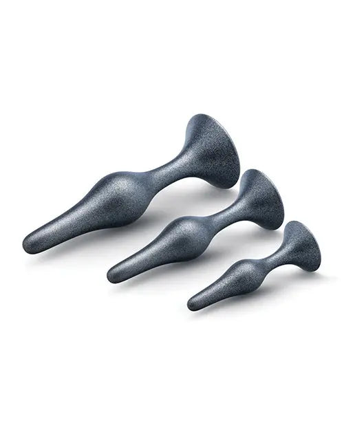 Blush Anal Adventures Matrix Genesis Plug Kit - Silver Blush Novelties