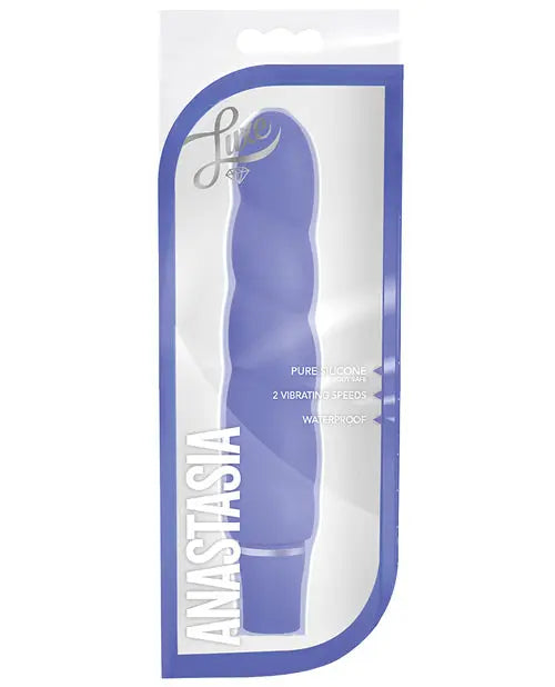 Blush Luxe Anastasia Silicone Vibrator - Periwinkle Blush Novelties