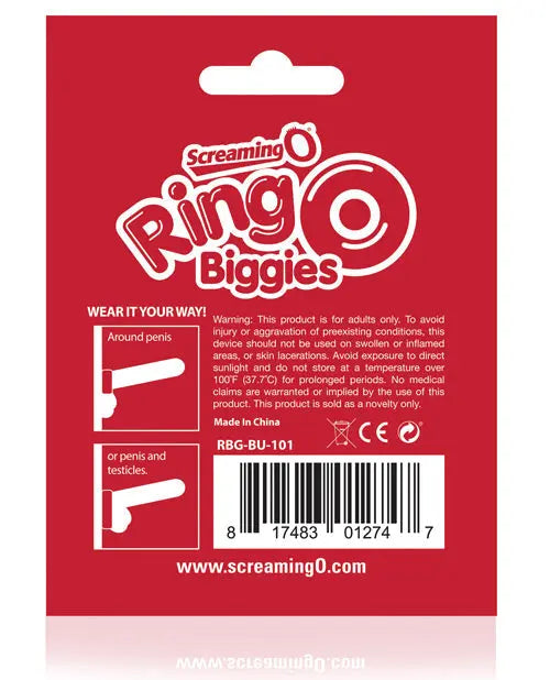 Screaming O RingO Biggies - Blue Bushman Products
