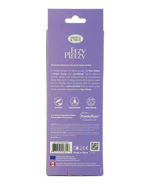Easy Pleezy Bullet Vibrator | Purple 10-Speed Silicone | Best Vibrator for Women B.M.S. Enterprises
