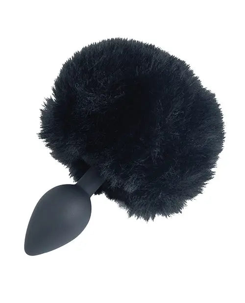 Punishment Bunny Tail Butt Plug - Black B.M.S. Enterprises