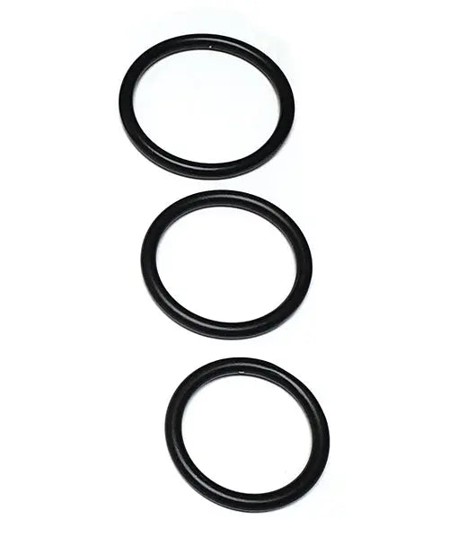 Spartacus Seamless Stainless Steel C-Ring - Black Pack of 3 Spartacus