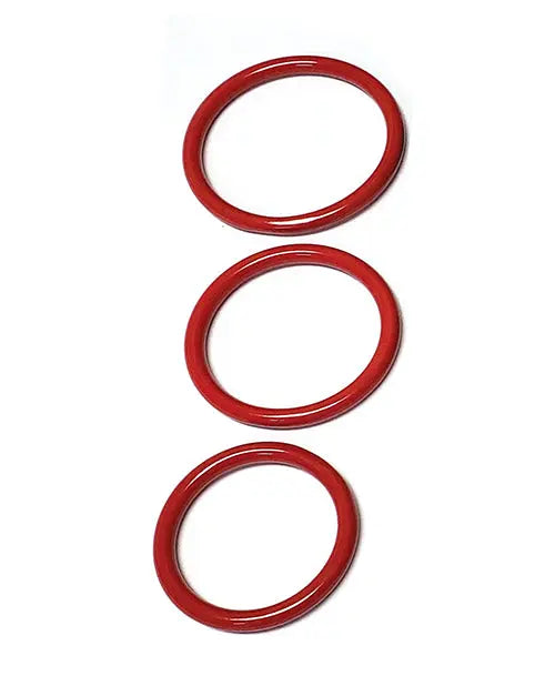Spartacus Seamless Stainless Steel C-Ring - Red Pack of 3 Spartacus