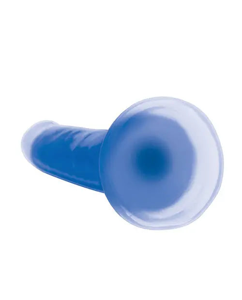 Curve Toys Large Dildo | Lollicock 7" Big Dildo | Glow In The Dark Silicone Blue Suction Cup Dildo Curve Toys C/o Xr