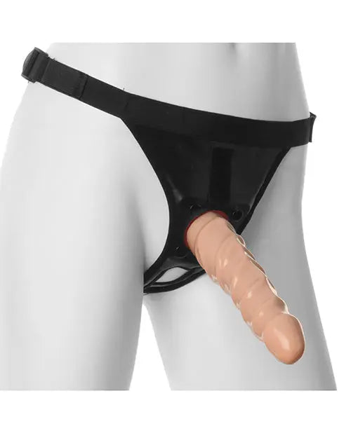 Vac-U-Lock 6" Raging Hard On Realistic Dong - White Doc Johnson