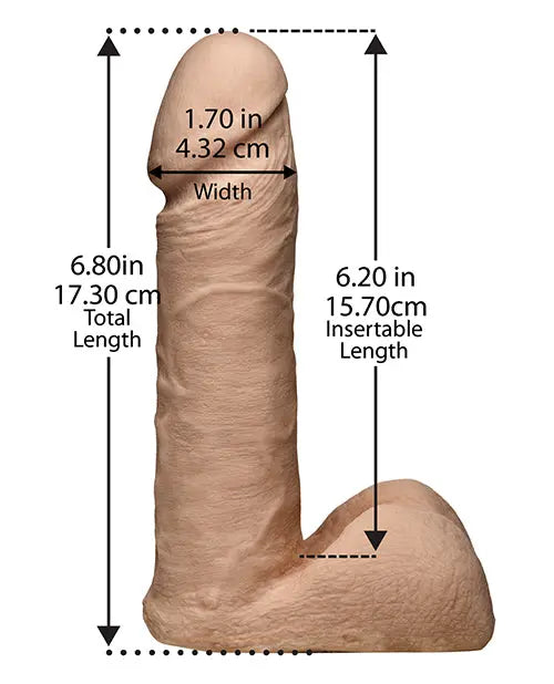 Ultra Harness 2 w/7" Ultraskyn Cock - White Doc Johnson