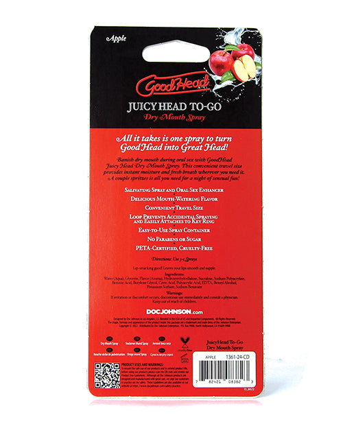 GoodHead Juicy Head Dry Mouth Spray To Go - .30 oz Apple