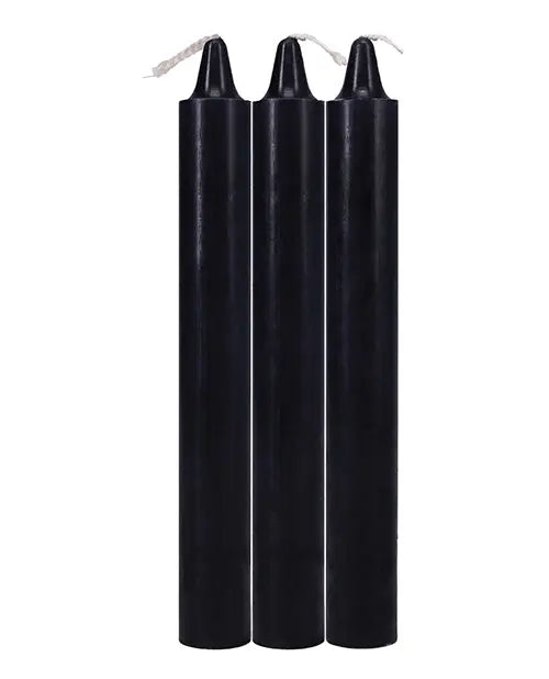 Japanese Drip Candles - Pack of 3 Black Doc Johnson
