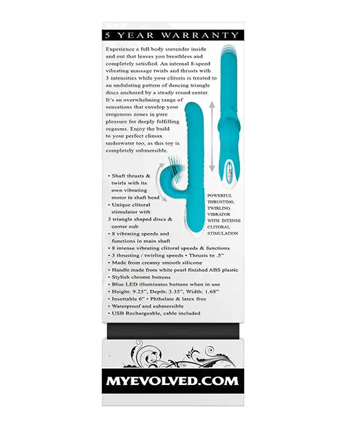 Evolved The Show Stopper - Teal Evolved Novelties INC