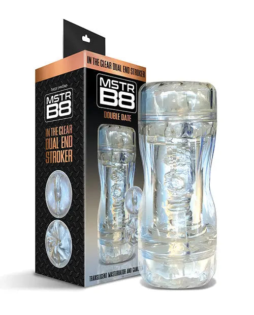 MSTR B8 Double Date In the Clear Dual End Stroker Global Novelties LLC