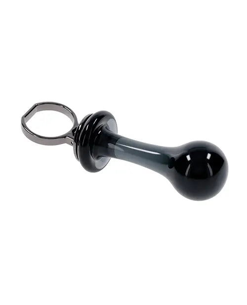 Gender X Blow Pop Glass Anal Plug - Black Evolved Novelties INC