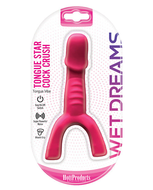 Wet Dreams Tongue Star Cock Crush Vibe - Pink Hott Products