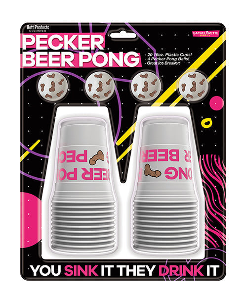 Pecker Beer Pong Balls - 4 pk Hott Products
