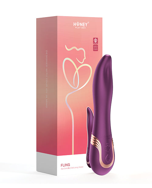 Fling Tongue like Oral Licking Vibrator - Purple Uc Global Trade INChoney Play B