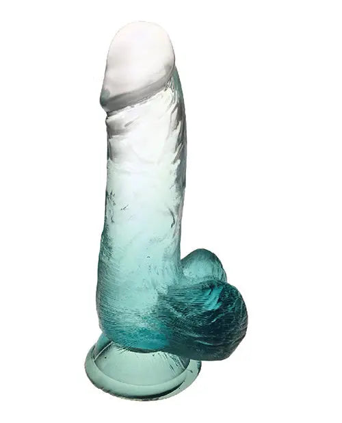 Shades Jelly Realistic Dildo | TPR Gradient 6-Inch Big Dildo | Small Emerald Suction Cup Dildo Icon Brands INC
