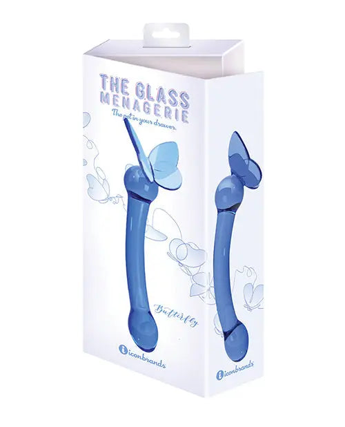 Glass Menagerie Big Dildo | Butterfly G Spot Large Dildo | Dark Blue Realistic Dildo | Best Dildo Icon Brands INC