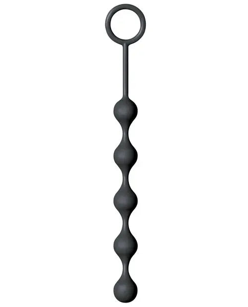 9's S Drops Silicone Anal Beads - Black Icon Brands INC