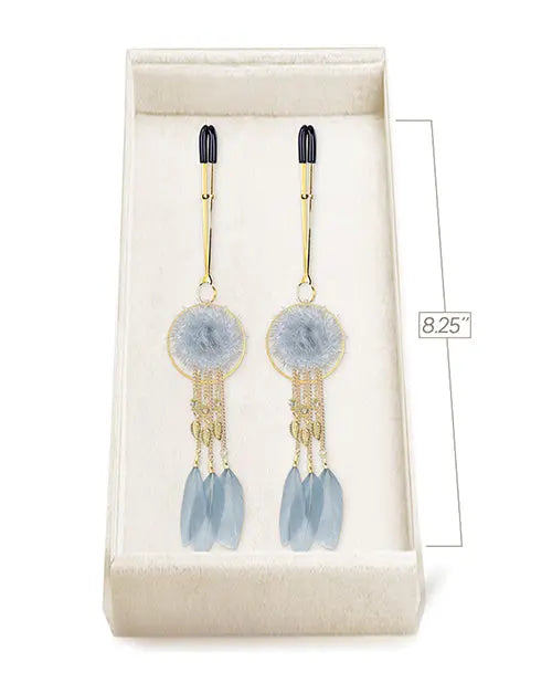 Couture Clips Luxury Nipple Clamps - Dove Gray Icon Brands INC