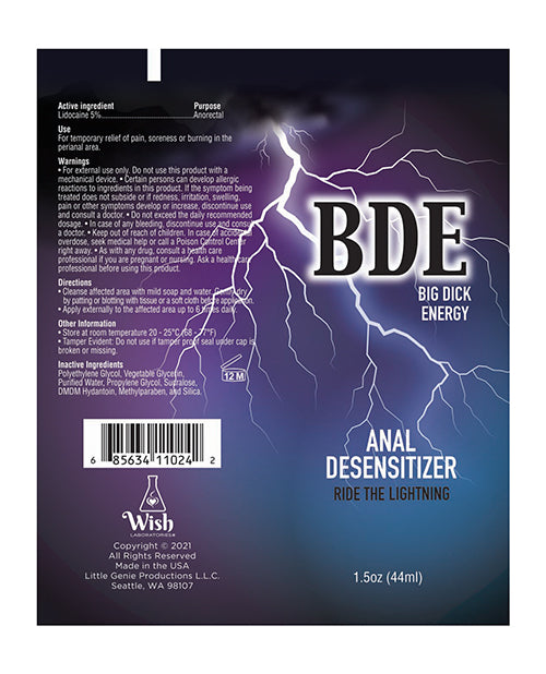 BDE Anal Desensitizer - 1.5 oz Little Genie Productions LLC