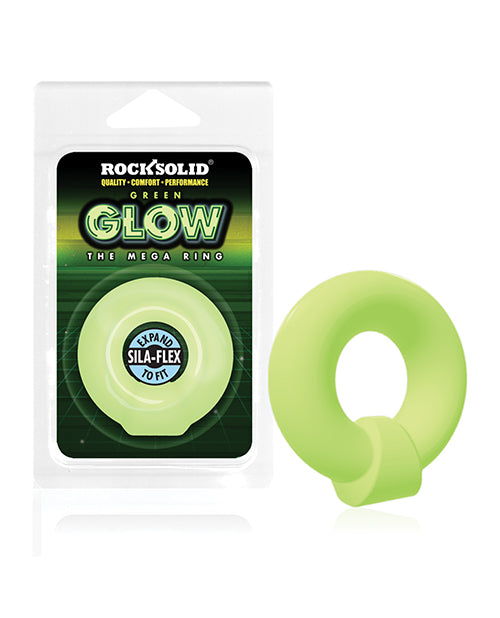 Rock Solid Glow in the Dark Mega Ring - Green Doc Johnson