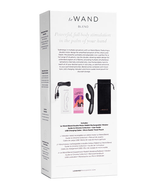 Le Wand Vibrator | BLEND Double Motor Rabbit Vibrator | Rechargeable G Spot Vibrator | Black Cotr INC