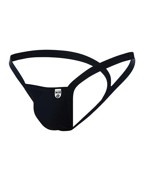 Male Basics Y Buns Thong Black LG Malebasics Corp