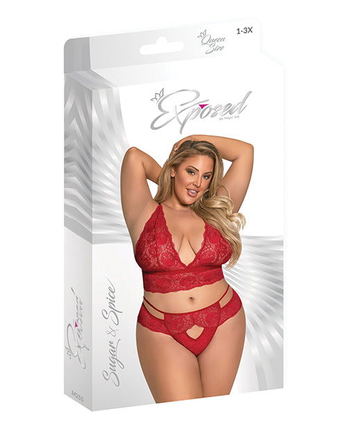 Sugar & Spice Bra & Panty Red QN Magic Moments Int'l