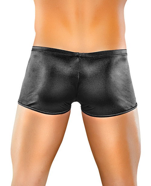 Male Power Satin Lycra Boxer Black Large Comme Ci Comme Ca
