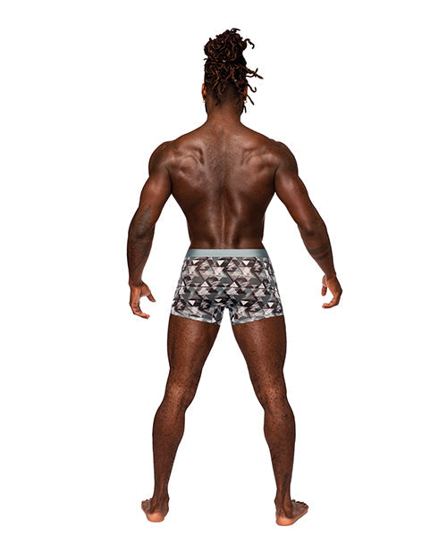 Sheer Prints Mesh Poly Spandex Seamless Short Optical MD Comme Ci Comme Ca