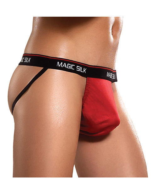 100% Silk Jock Strap Red L/XL Magic Moments Int'l