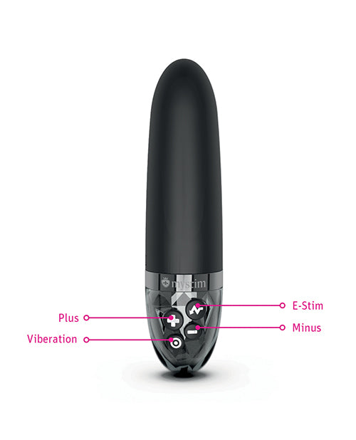Mystim Sleak Freak eStim Straight Vibrator - Black Mystim Gmbh