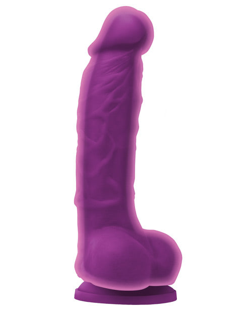 Colours Dual Density Realistic Dildo | 5" Big Dildo Purple | Suction Cup Dildo Ns Novelties INC