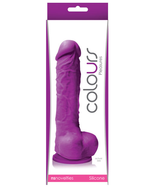 Colours Pleasures Realistic Dildo | 5" Big Dildo | Purple Suction Cup Dildo Ns Novelties INC