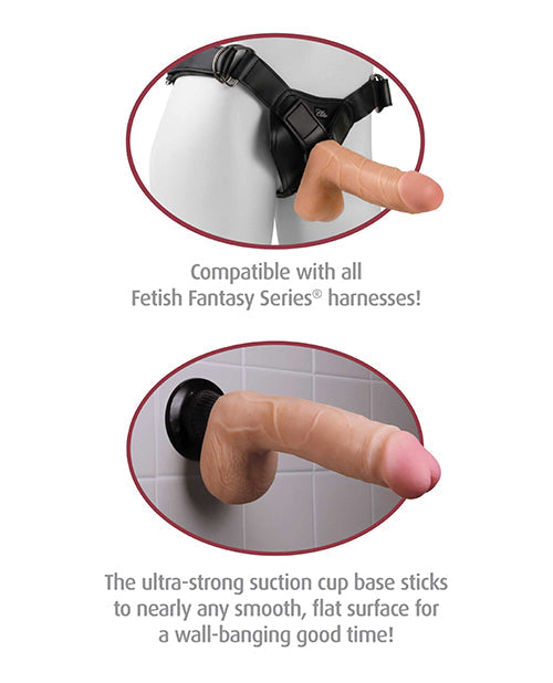 Real Feel Realistic Dildo | Deluxe No 1 6.5" Big Dildo | Waterproof Flesh Vibrating Dildo | Best Vibrator for Women Pipedream Products