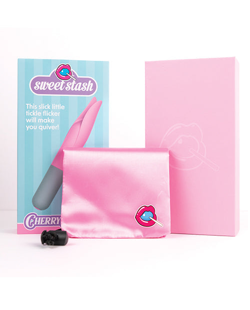 Rock Candy Cherry Flicker Clit Tickler - Pink/Grey Rock Candy Toys LLC