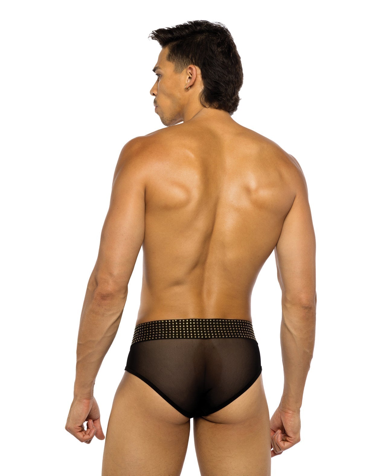 Sacred Heart Briefs w/Studded Elastic Waist Band - Black XL Roma Costume INC
