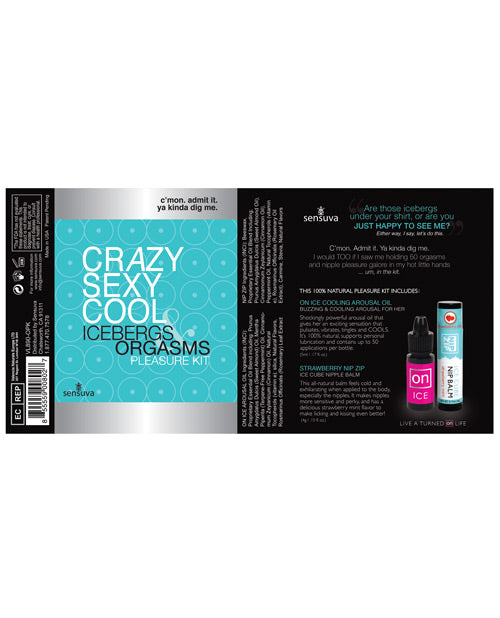 Sensuva Crazy Sexy Cool Icebergs & Orgasms Pleasure Kit Sensuva Valencia Naturals