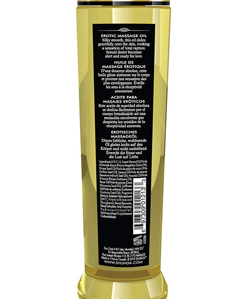 Shunga Erotic Massage Oil - 8 oz Monoi Shunga