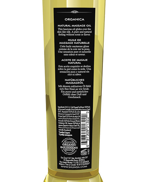 Shunga Organica Kissable Massage Oil - 8 oz Natural Shunga