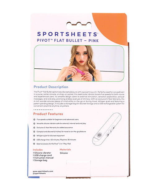 Pivot Flat Bullet - Pink Sportsheets International