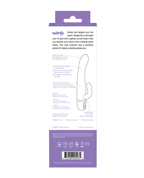 VeDO Wink Rabbit Vibrator | Orgasmic Orchid G Spot Vibrator | 2-Motor Clit Vibrator | Best Vibrator for Women