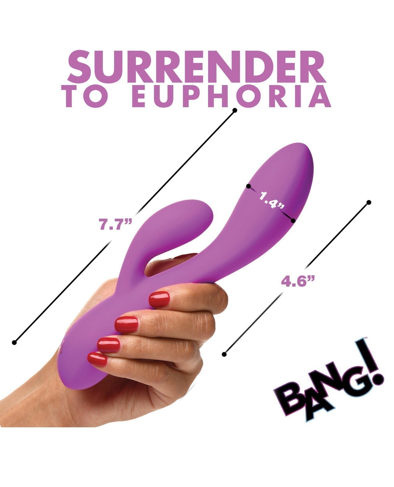 Bang! 10X Flexible Silicone Rabbit - Purple Xr LLC