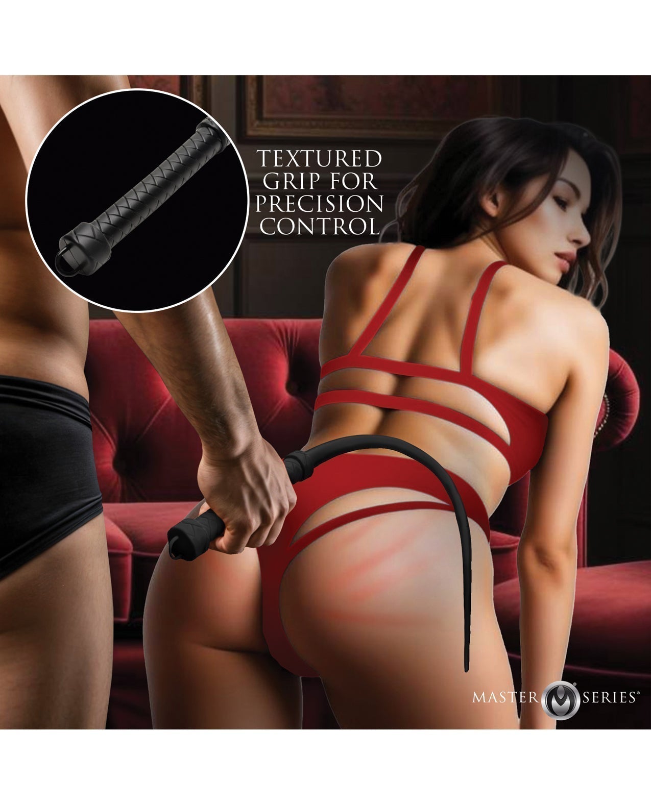 Master Series Viper Tail Silicone Whip - Black Xr LLC