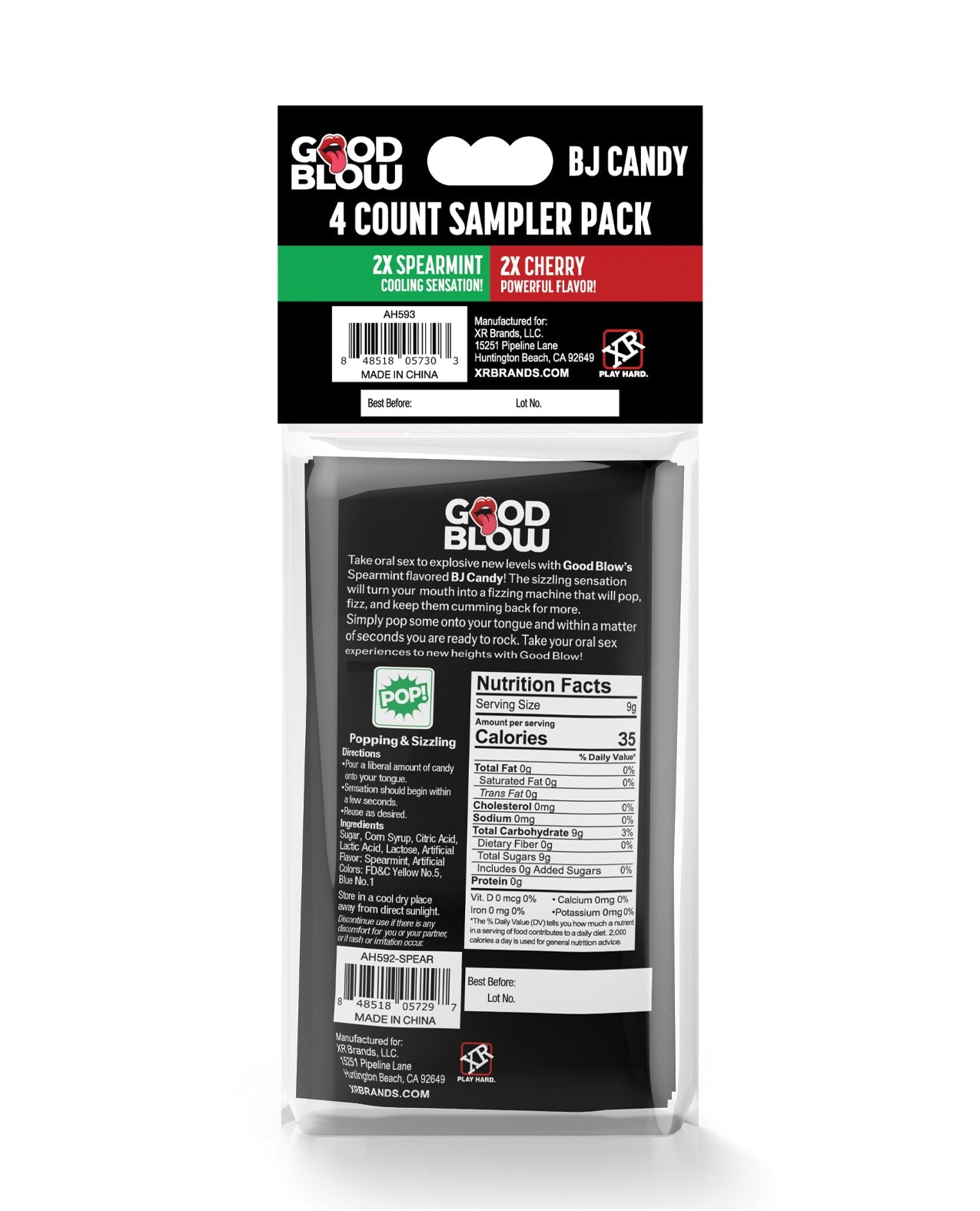 Good Blow Bj Sampler Pack - Pack of 4, Spearmint/Cherry Xr LLC