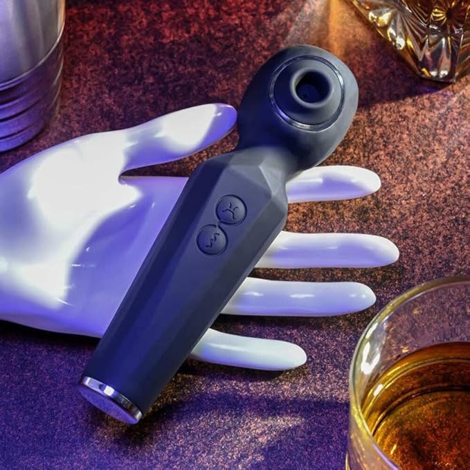 Evolved Rainbow Sucker Wand - Black Toy Filth